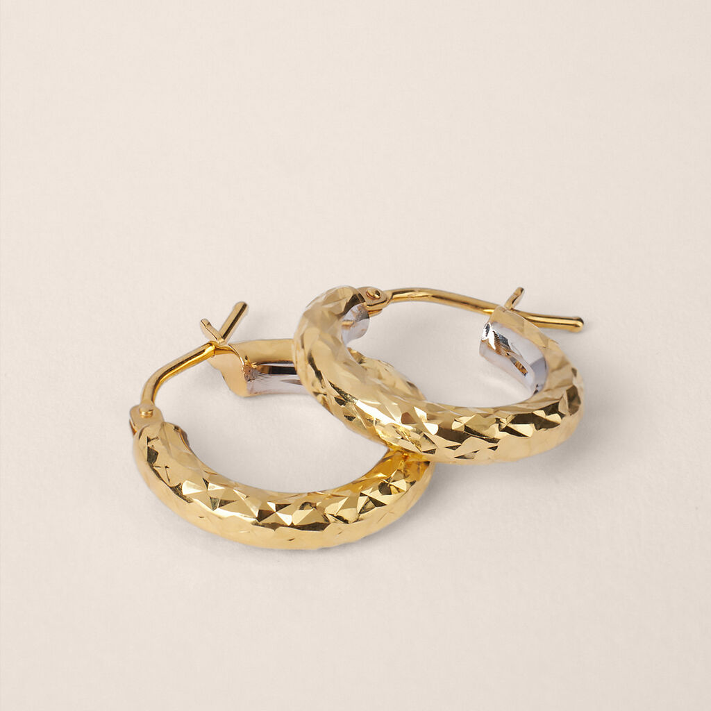 Orecchini A Cerchio Toujours Oro Bicolore