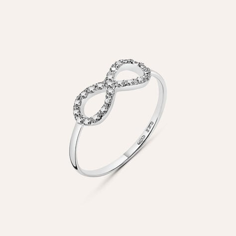 Anello Fantasia Claire Oro Bianco Cubic Zirconia - Anelli con Pietre Donna | Stroili
