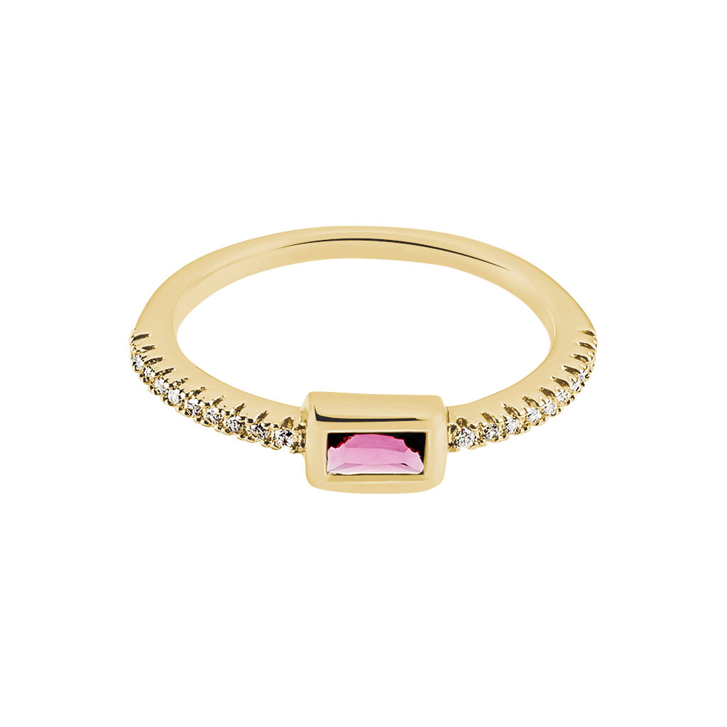 Anello Golden Dream Placcato Oro Giallo Vetro Cubic Zirconia - Anelli con Pietre Donna | Stroili