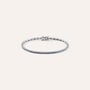 Bracciale Tennis Elizabeth Crown Oro Bianco Zaffiro