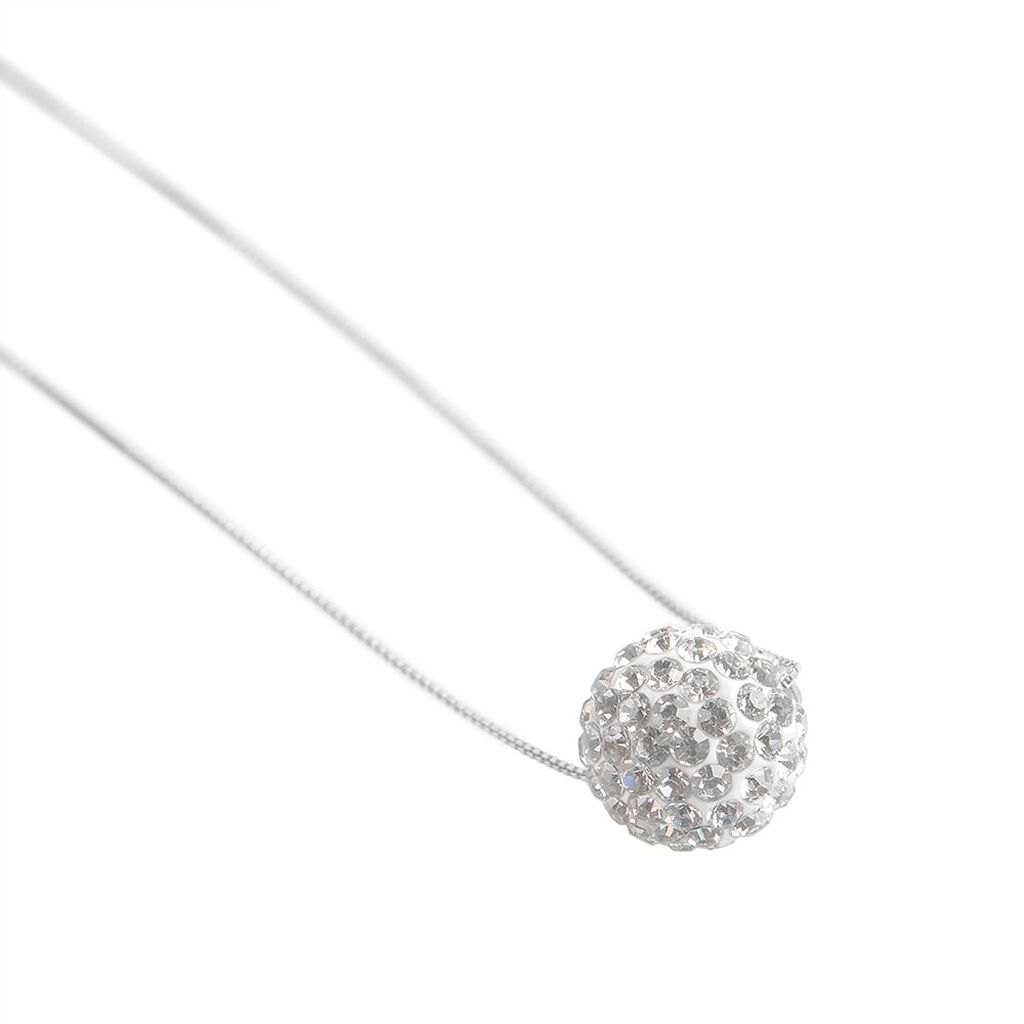 Collana Christelle Oro Bianco Cristallo - Collane Donna | Stroili