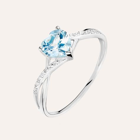 Anello Amélie Oro Bianco Topazio Cubic Zirconia - Anelli con Pietre Donna | Stroili