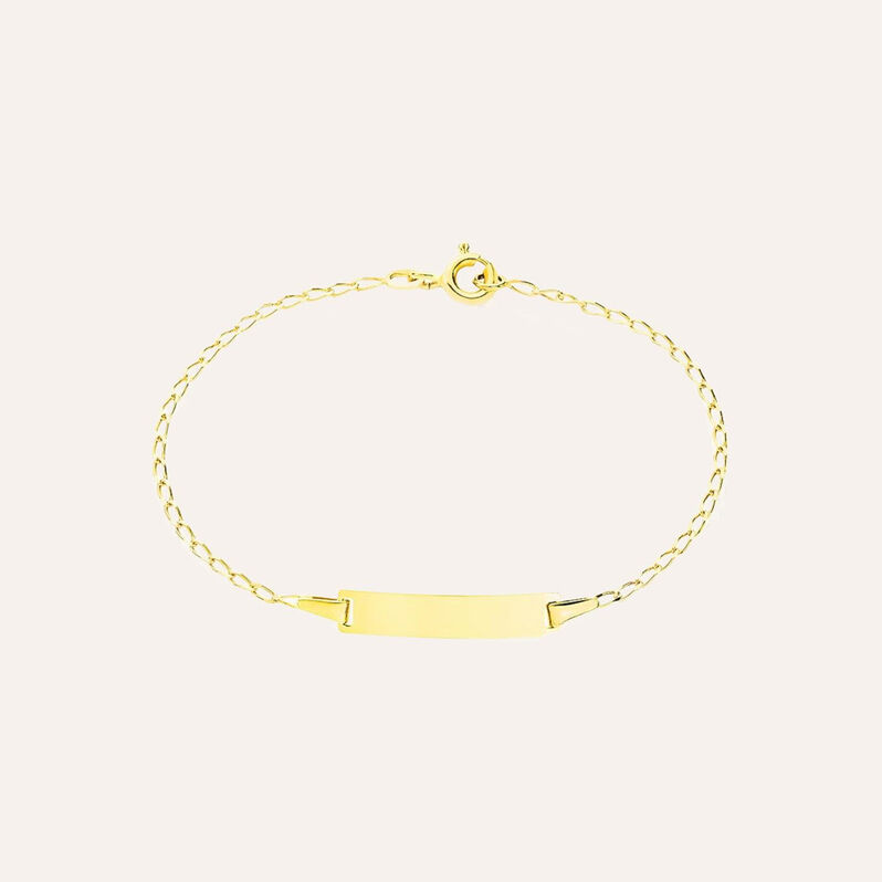 Bracciale Con Targhetta Holy Oro Giallo - Bracciali con Incisione Bambino | Stroili
