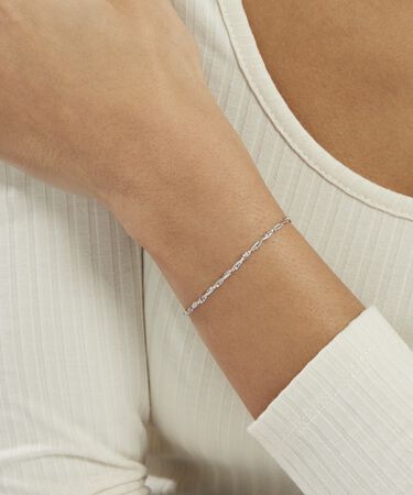 Bracciale Catena Silver Collection Argento Rodiato