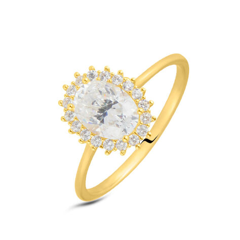 Anello Solitario Claire Oro Giallo Cubic Zirconia - Anelli con Pietre Donna | Stroili