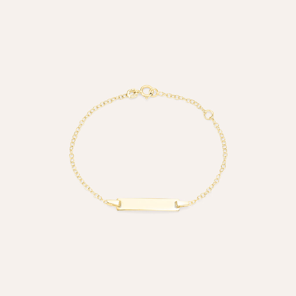 Bracciale Con Targhetta Religious Gold Oro Giallo - Bracciali Bambino | Stroili