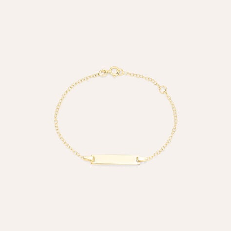 Bracciale Con Targhetta Religious Gold Oro Giallo - Bracciali Bambino | Stroili