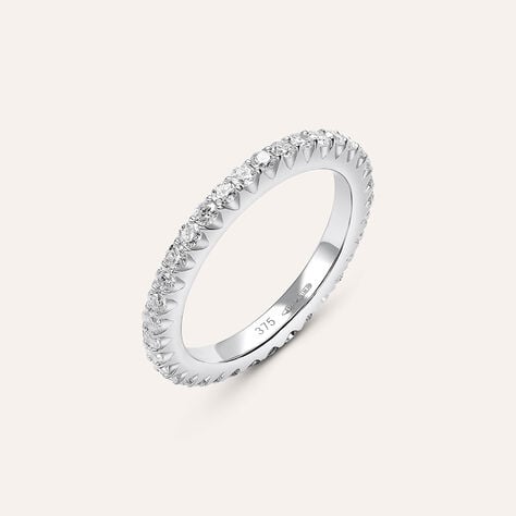 Fede Classica Eternity 2.5 mm Oro Bianco Diamante - Anelli con Incisione Donna | Stroili
