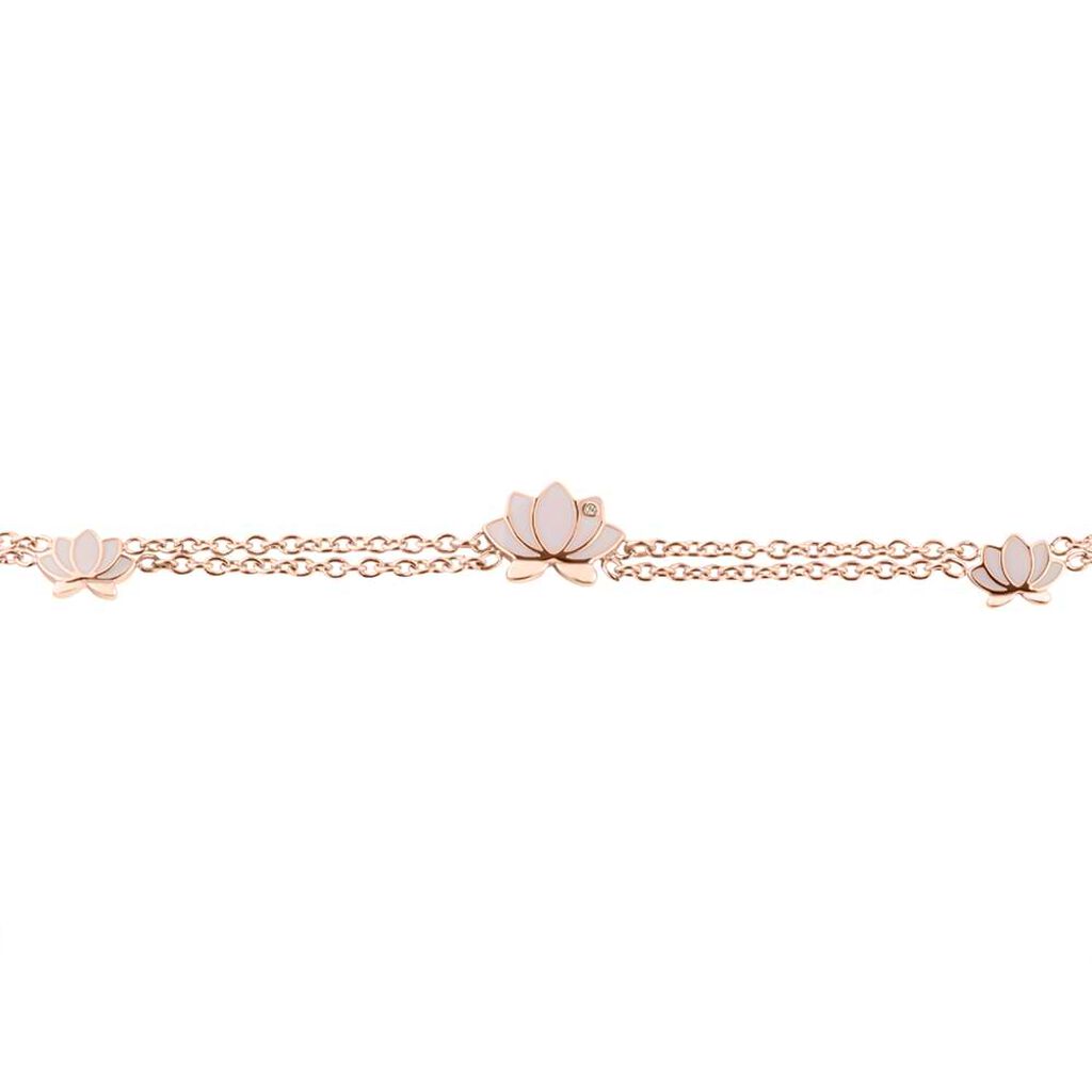 Bracciale Lady Sweet Acciaio Rosa Cristallo