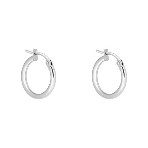 Orecchini A Cerchio Toujours Oro Bianco - Orecchini a Cerchio Donna | Stroili