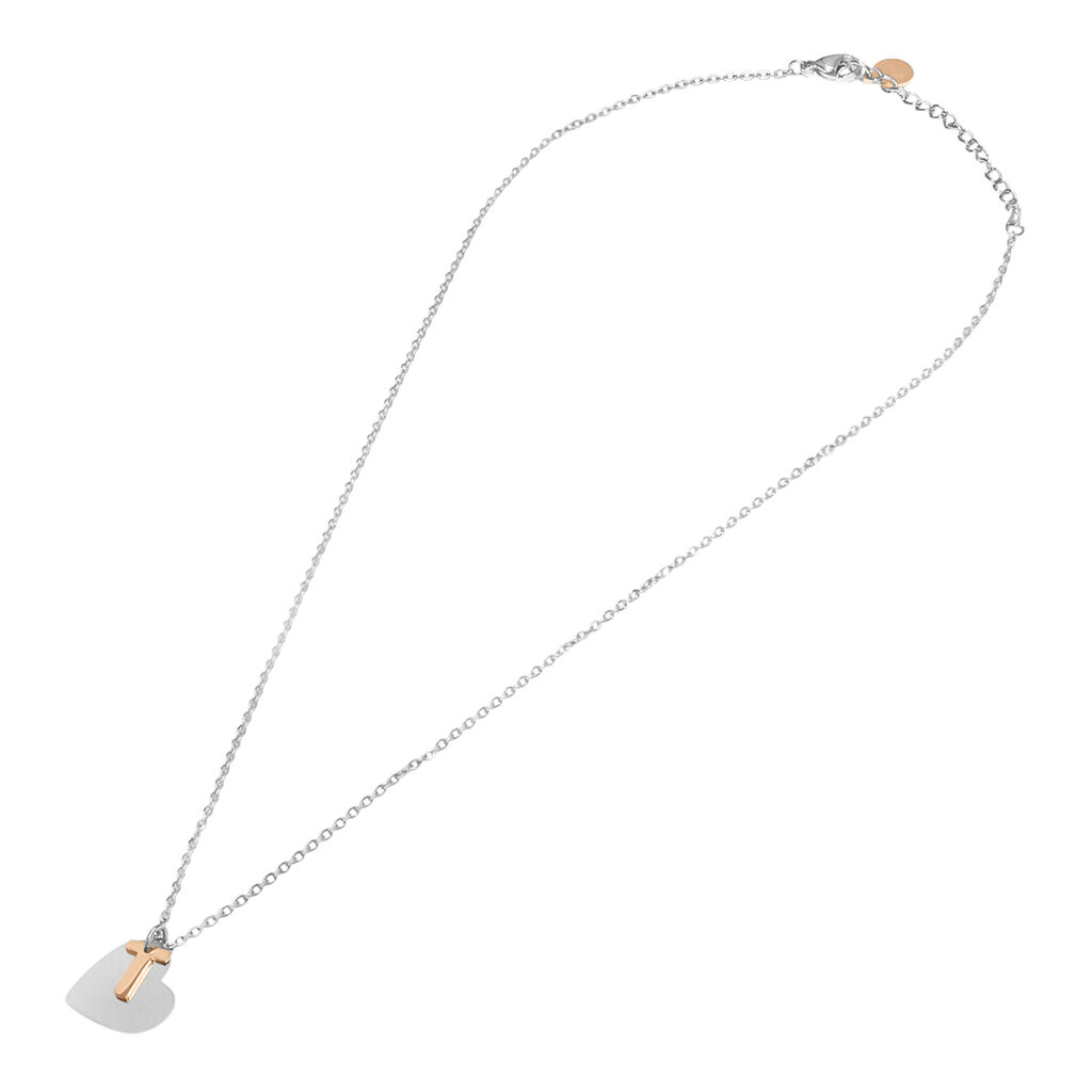 Collana Lady Chic Acciaio Bicolore Bianco / Rosa - Collane Donna | Stroili