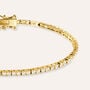 Bracciale Tennis Silver Glow Argento Dorato Cubic Zirconia