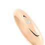 Fede Classica Leggera 4 mm Oro Rosa Diamante
