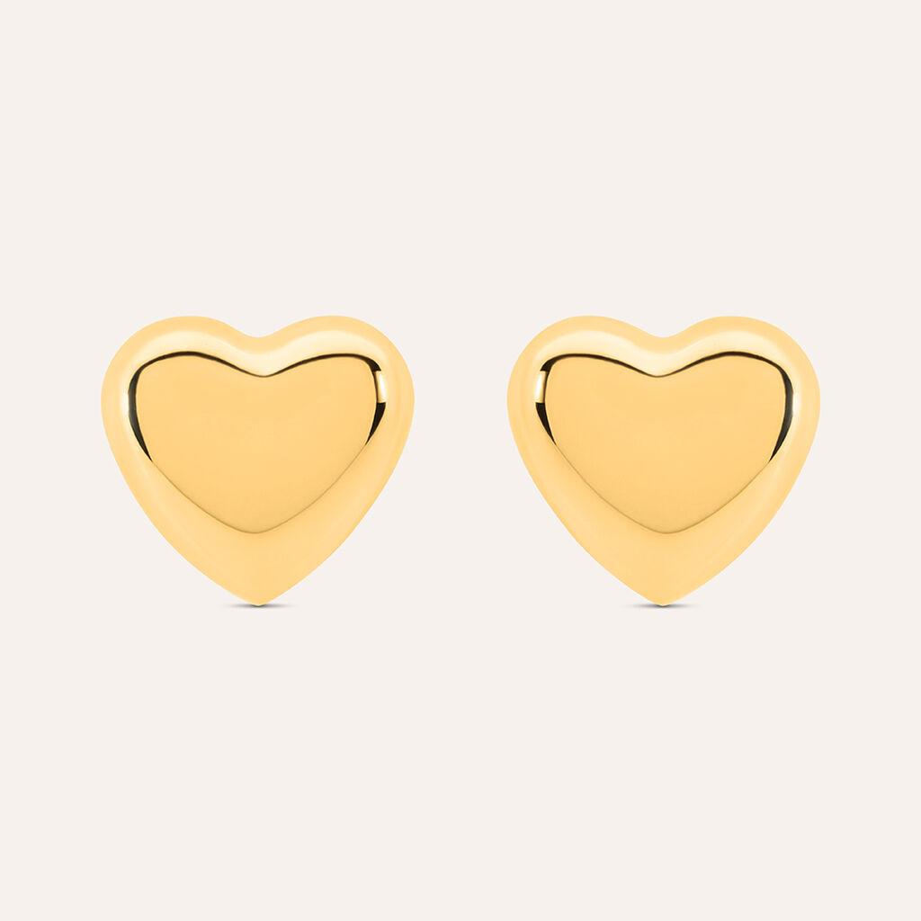 Orecchini Lobo Radiance Acciaio Dorato