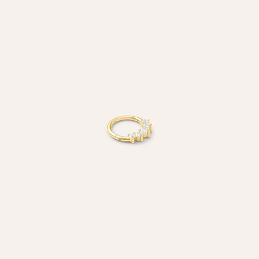 Piercing Orecchio Daith Bon Ton Oro Giallo Cubic Zirconia