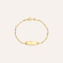Bracciale Con Targhetta Holy Oro Giallo