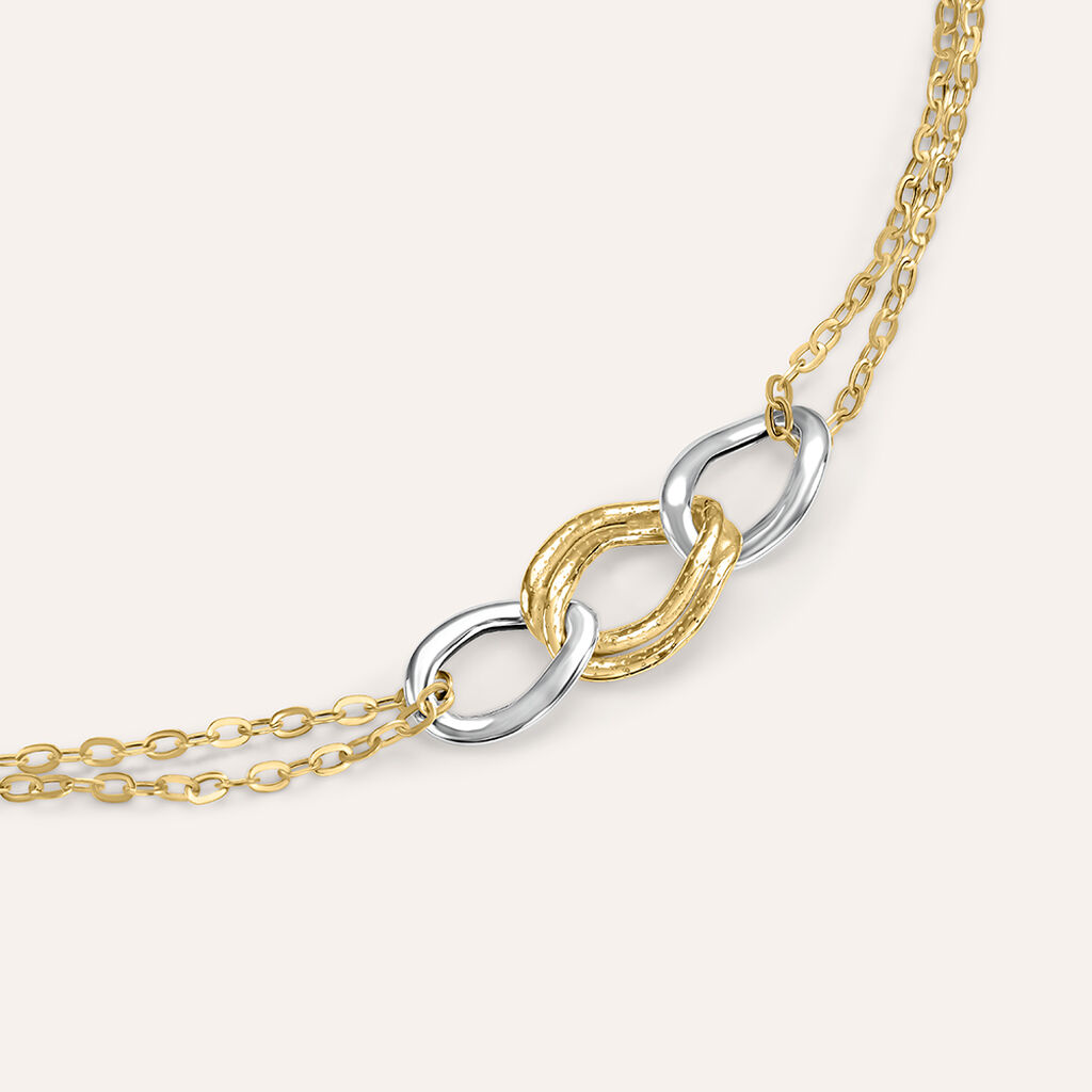 Bracciale Catena Beverly Oro Bicolore - Bracciali Amicizia Donna | Stroili