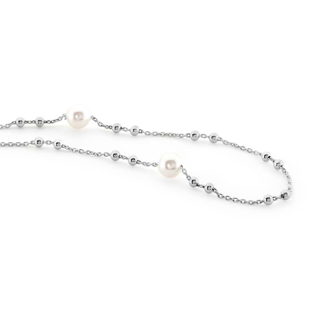 Collana Silver Pearls Argento Rodiato Perla sintentica - Collane Donna | Stroili