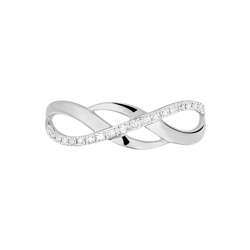 Anello Fascia Sophia Oro Bianco Diamante - Anelli con Pietre Donna | Stroili