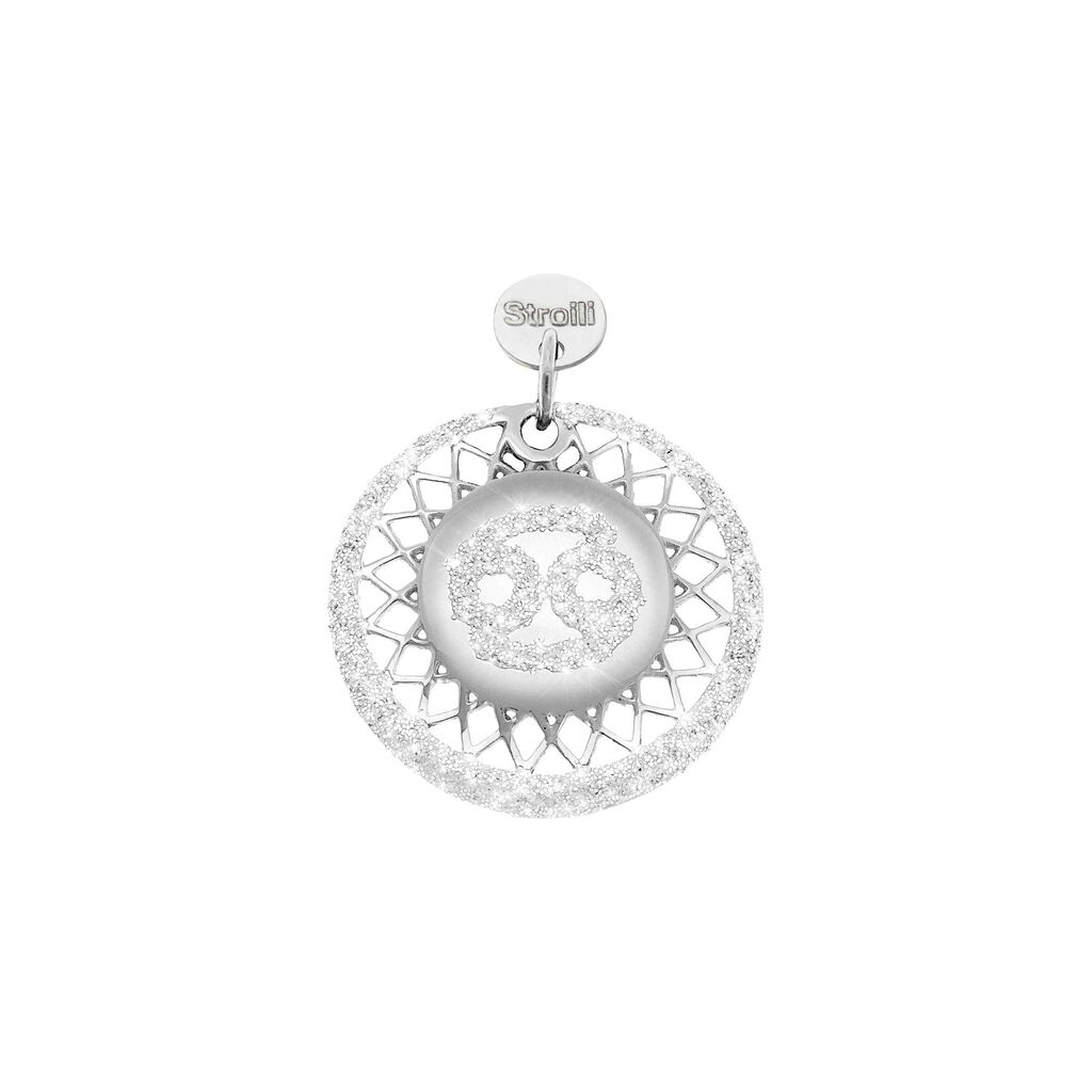 Charm in argento rodiato e glitter - Charms Donna | Stroili