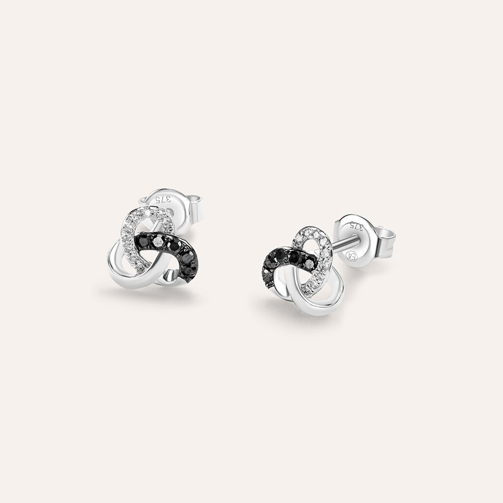 Orecchini Lobo Sophia Oro Bianco Diamante - Orecchini a Lobo Donna | Stroili