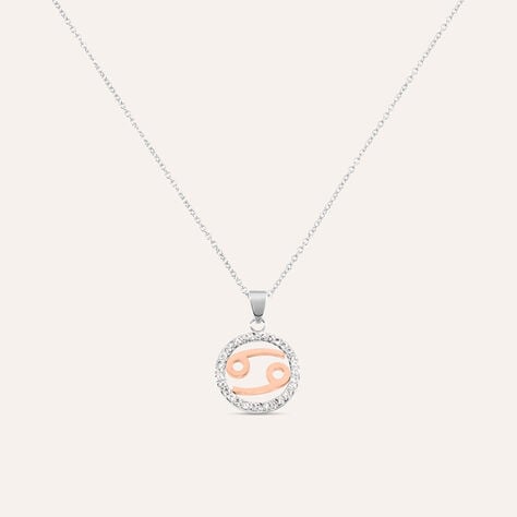 Collana Lady Chic Acciaio Bicolore Bianco / Rosa Cubic Zirconia - Collane Donna | Stroili