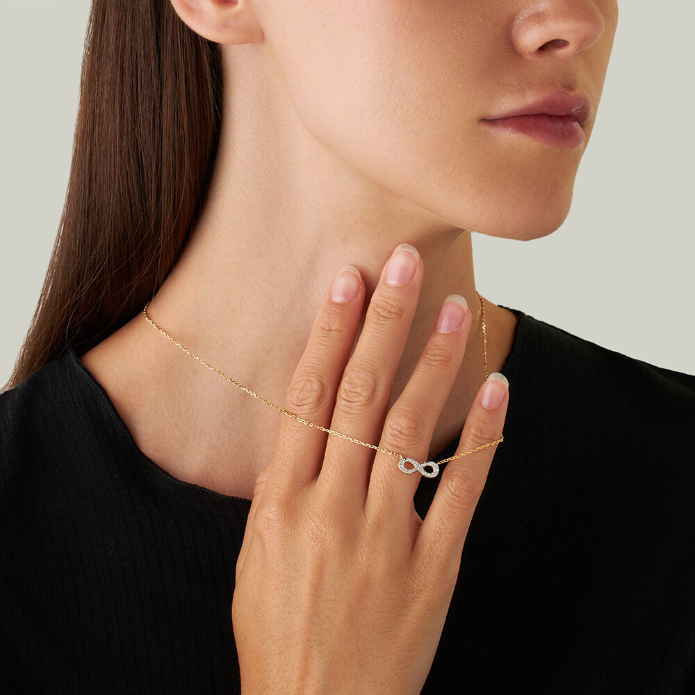 Anello infinito sale stroili oro