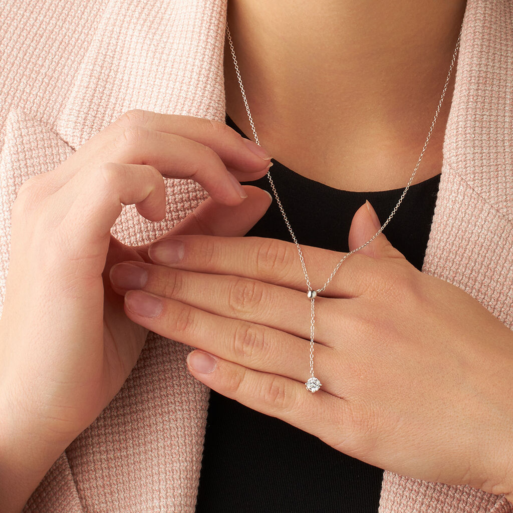 Collana Punto Luce Silver Elegance Argento Rodiato Cubic Zirconia - Collane Punto Luce Donna | Stroili