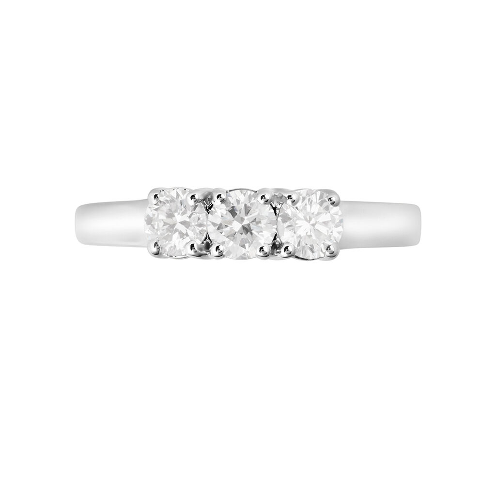 Anello Trilogy Diamade Oro Bianco Diamante Lab-Grown - Anelli con Pietre Donna | Stroili