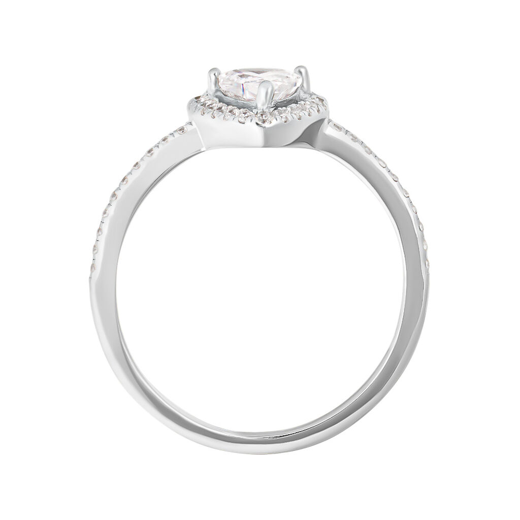 Anello Solitario Silver Elegance Argento Rodiato Cubic Zirconia - Anelli con Pietre Donna | Stroili