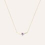 Collana Amélie Oro Giallo Ametista Cubic Zirconia
