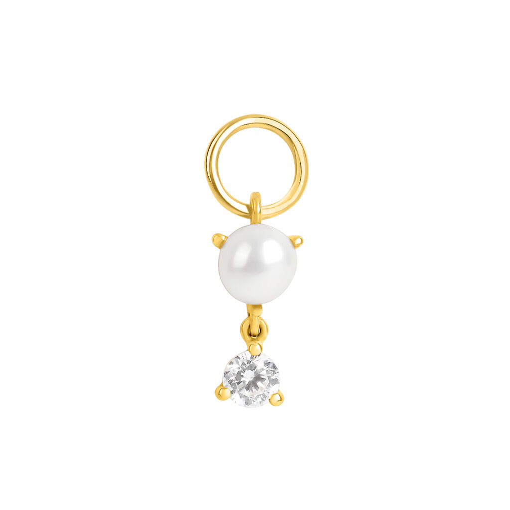 Charm Toujours Oro Giallo Perla D'Acqua Dolce Cubic Zirconia - Orecchini Componibili Donna | Stroili