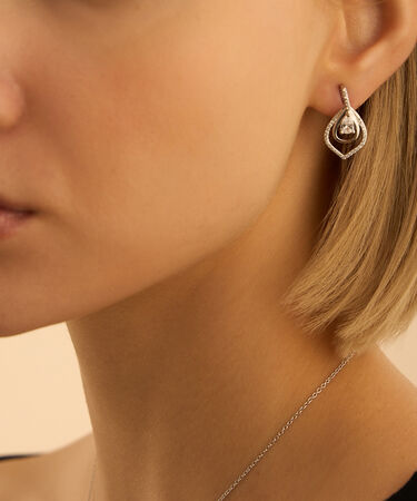 Orecchini Pendenti Silver Elegance Argento Rodiato Cubic Zirconia