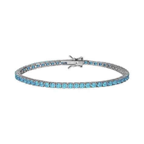 Bracciale Tennis Silver Rainbow Argento Rodiato Cubic Zirconia - Bracciali Tennis Donna | Stroili