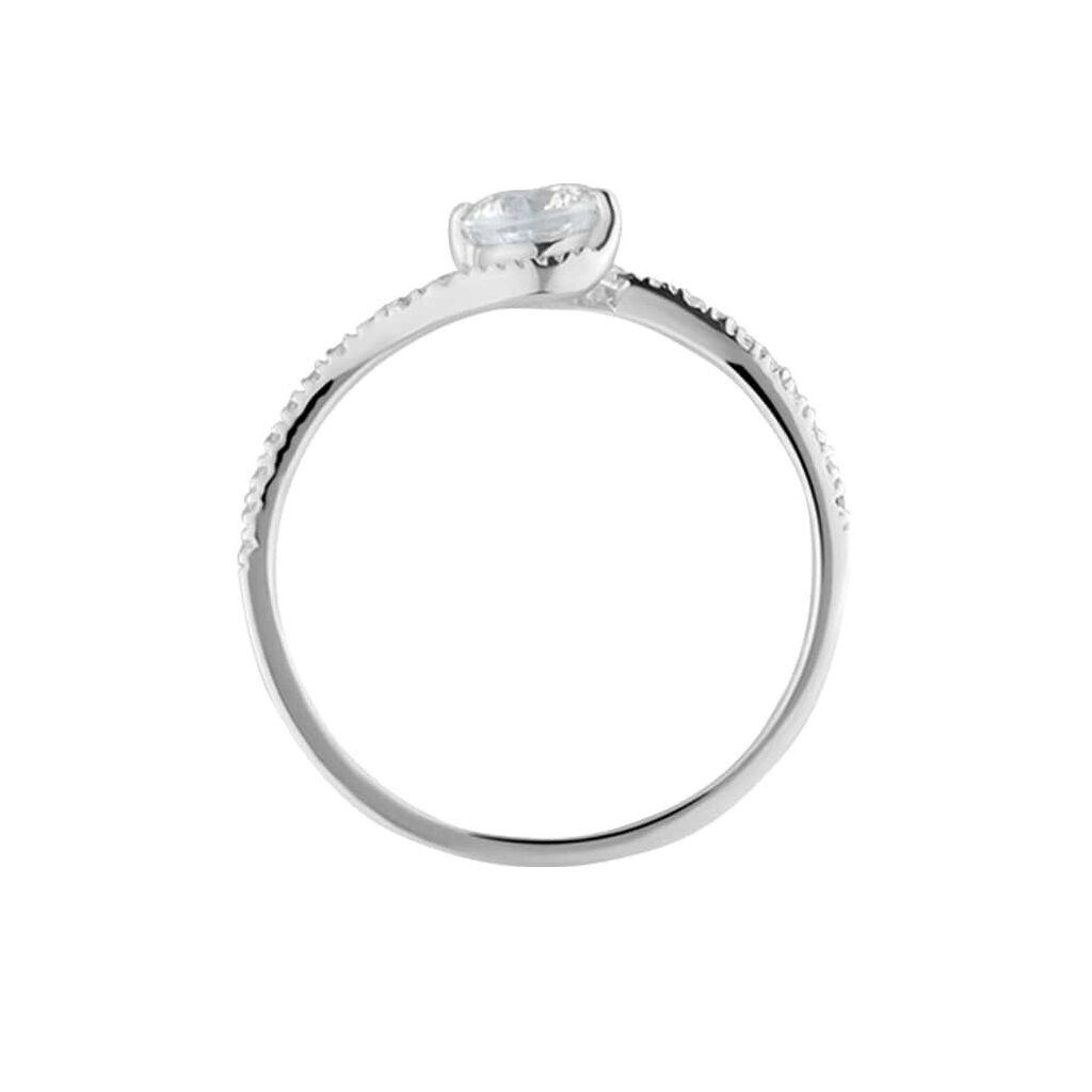 Anello Solitario Claire Oro Bianco Cubic Zirconia