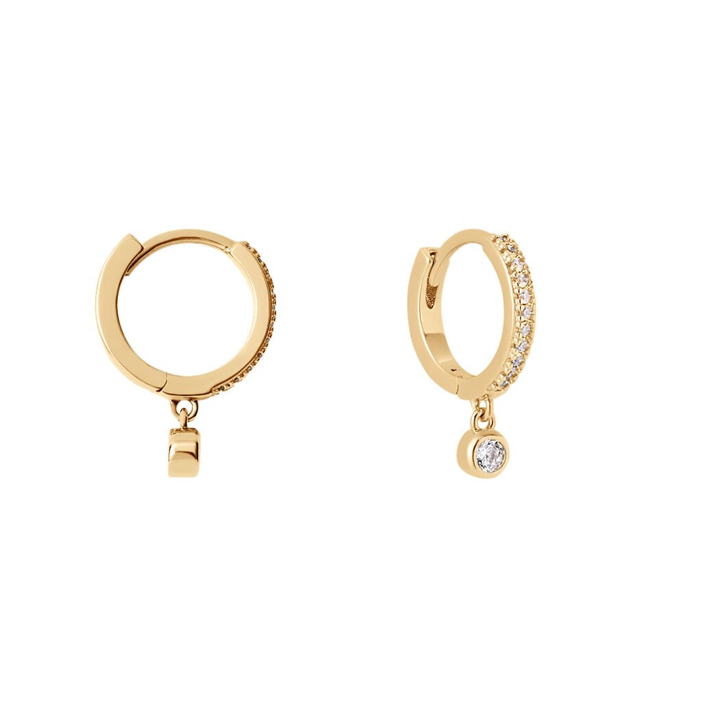 Orecchini A Cerchio Golden Dream Placcato Oro Giallo Cubic Zirconia - Orecchini a Cerchio Donna | Stroili