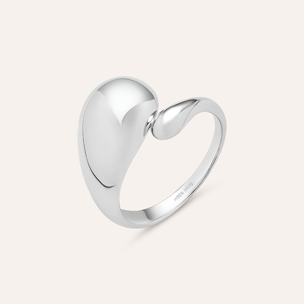 Anello Contrarie Silver Collection Argento Rodiato