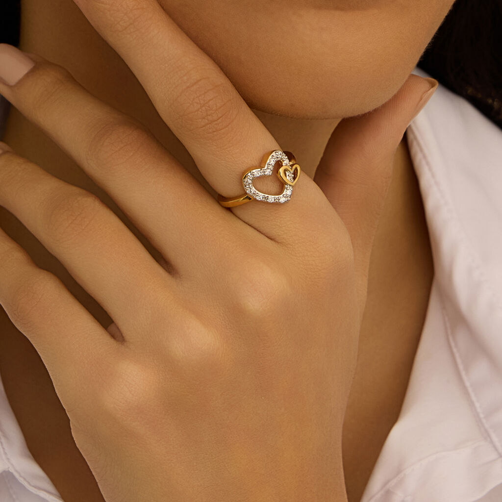 Anello Fantasia Golden Dream Placcato Oro Giallo Cubic Zirconia