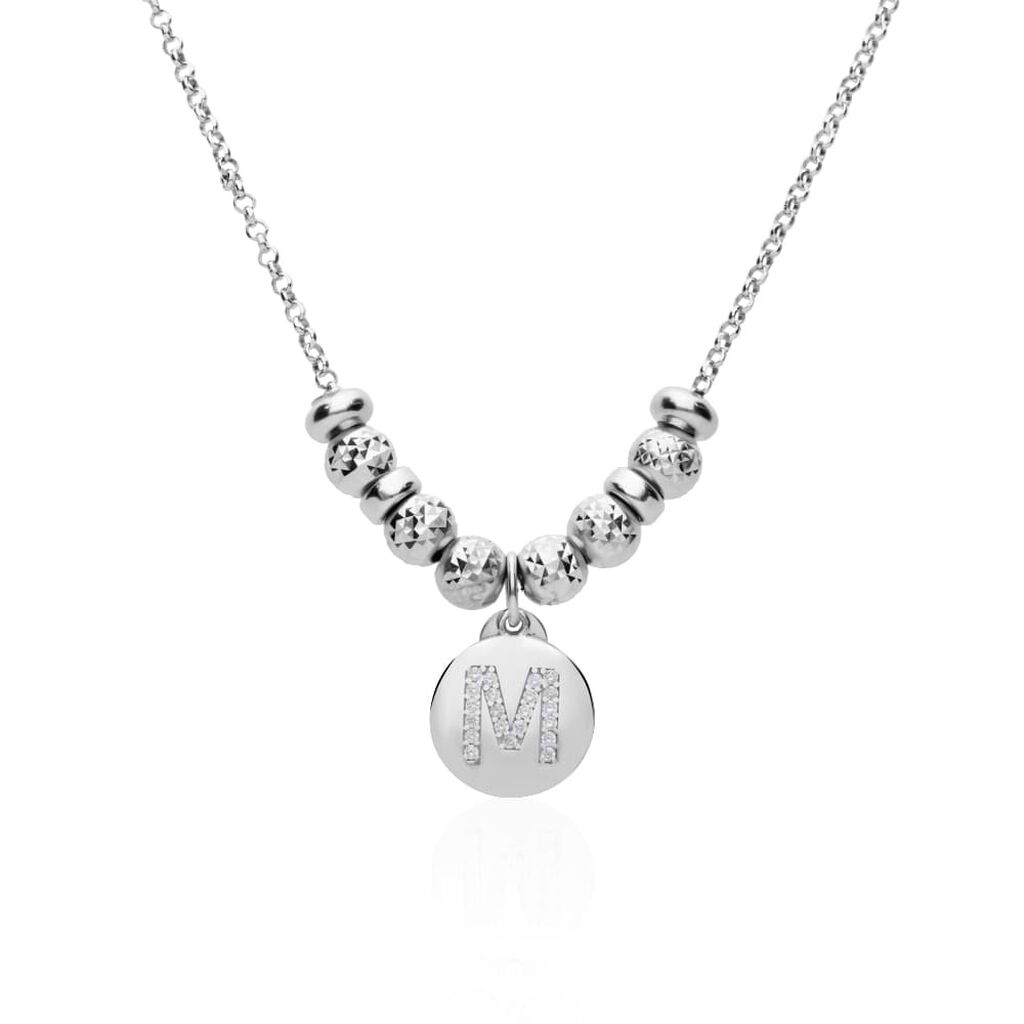 Pendente Love Beats Argento Rodiato Cubic Zirconia - Ciondoli con Incisione Donna | Stroili