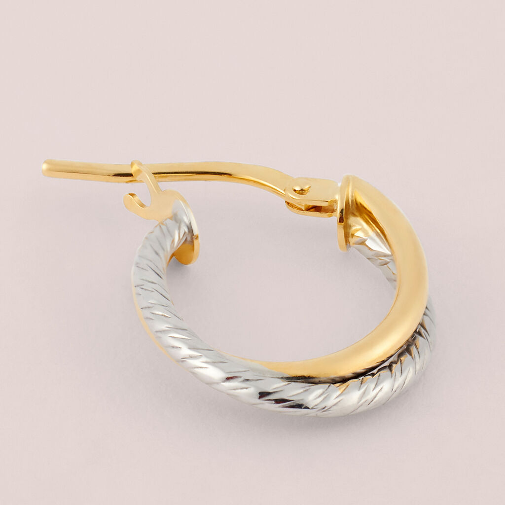 Orecchini A Cerchio Toujours Oro Bicolore