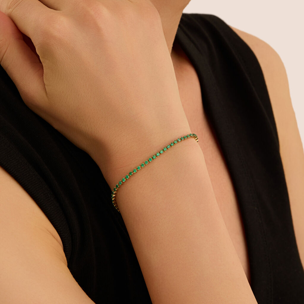 Bracciale Tennis Claire Oro Giallo Cubic Zirconia