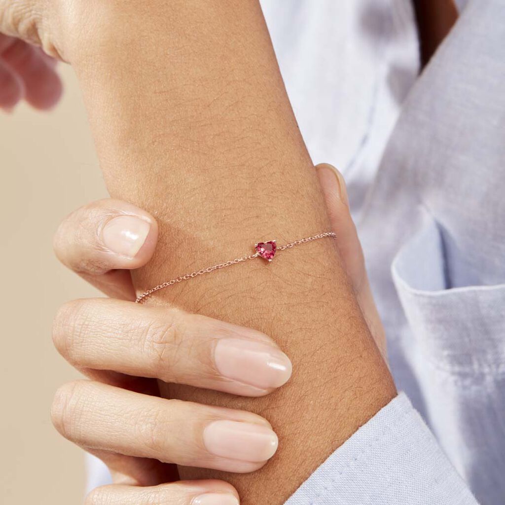 Bracciale Silver Rainbow Argento Rosa Cubic Zirconia