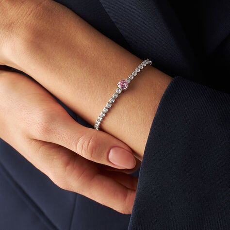 Bracciale Tennis Lady Chic Acciaio Cristallo - Bracciali Tennis Donna | Stroili