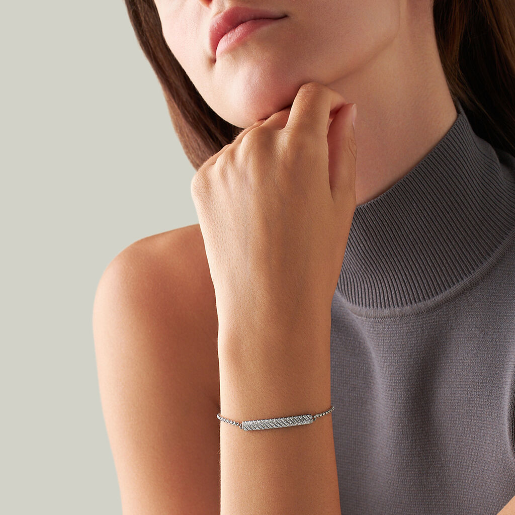 Bracciale Lady Phantasya Acciaio Cristallo - Bracciali Donna | Stroili