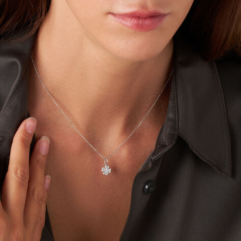 Pendente Poème Oro Bianco Cubic Zirconia - Ciondoli Donna | Stroili