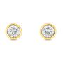 Orecchini Lobo Punto Luce Claire Oro Giallo Cubic Zirconia