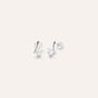 Orecchini Lobo Silver Elegance Argento Rodiato Cubic Zirconia