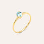 Anello Solitario Amélie Oro Giallo Topazio