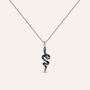 Collana Man Code Acciaio Cristallo