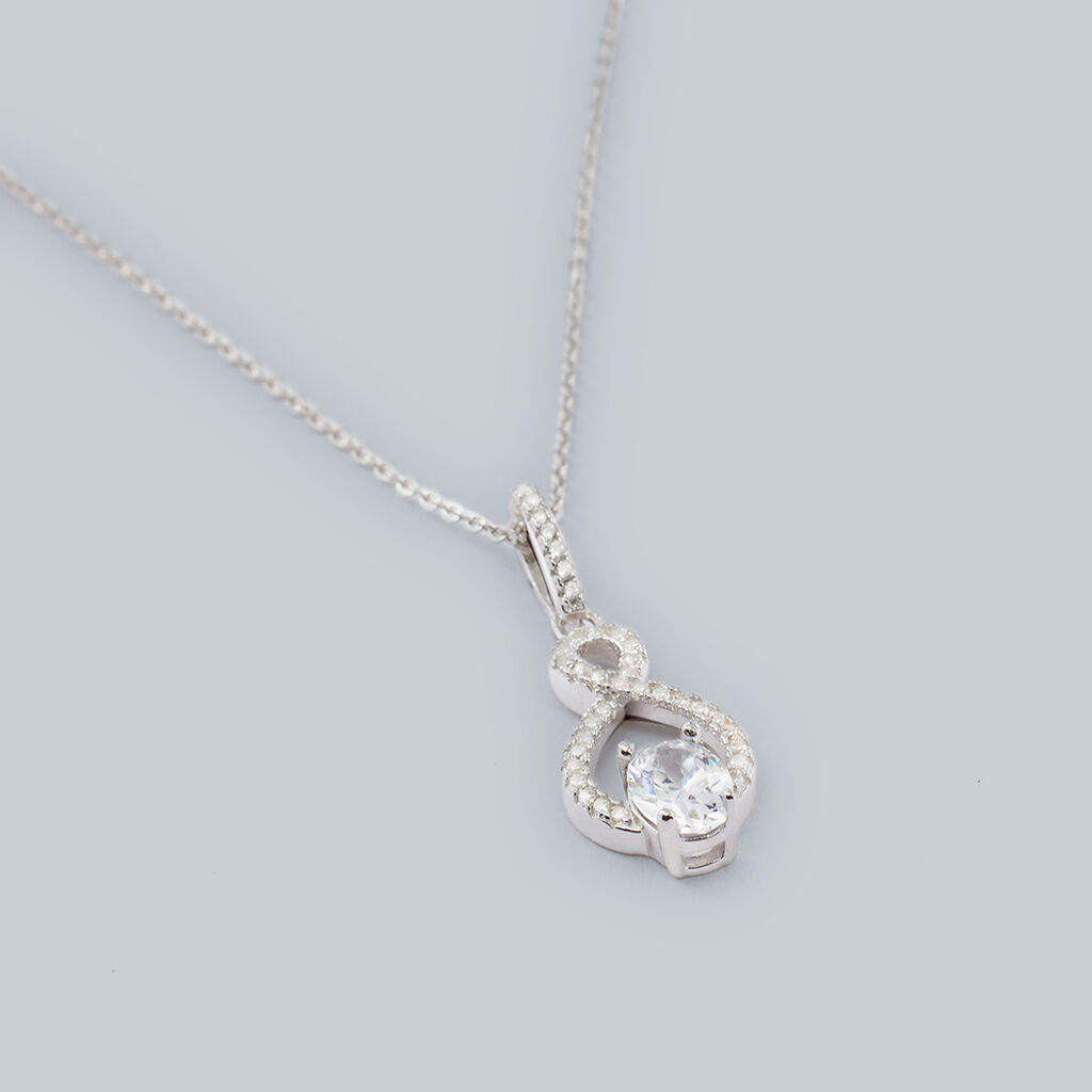 Collana Silver Elegance Argento Rodiato Cubic Zirconia - Collane Donna | Stroili